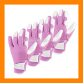 Rosa Gartenhandschuhe mit Ziegenfell Handschutz Sicherheit Arbeitshandschuhe Modische Damen Gartenhandschuhe